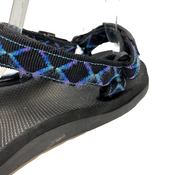 TEVA Ankle Strap Hiking Camping Fishing Sandals Black Purple Blue Men's Dad  11 - Picture 10 of 16